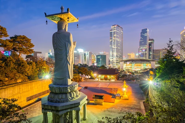 Bongeunsa Temple, Dél-Korea, Szöul — Stock Fotó