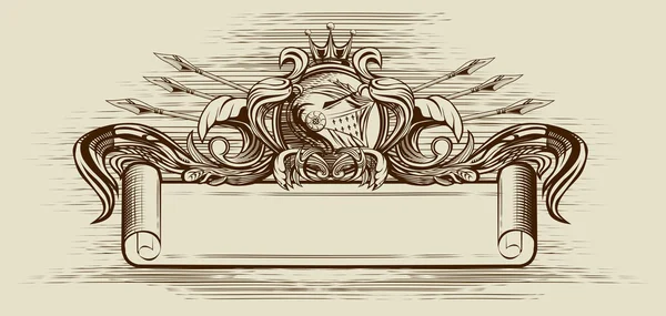 Vintage afiş şövalyeler kask ile şerit spears