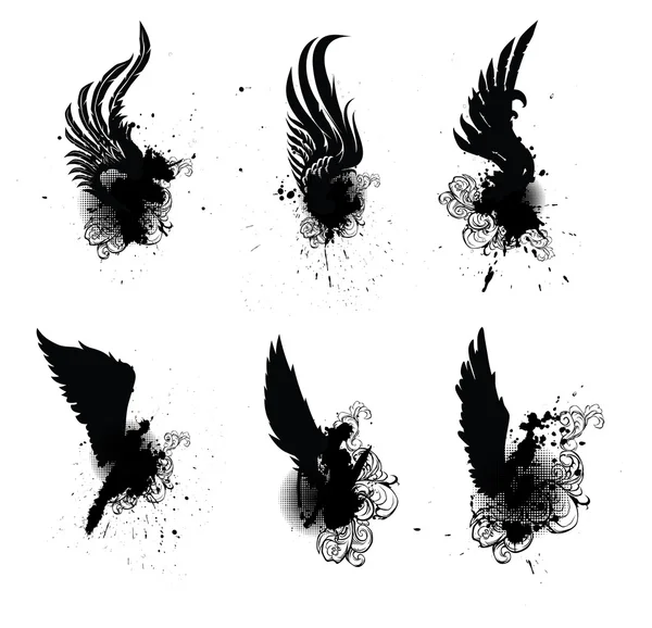 Kanatları grunge Set