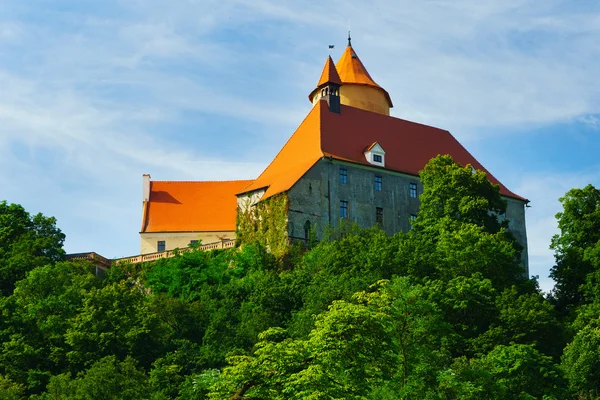 Veveri kasteel aan de rivier de Svratka — Stockfoto