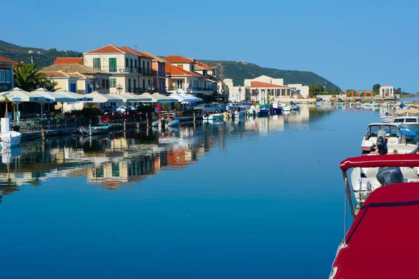 Přístav v Lefkas — Stock fotografie