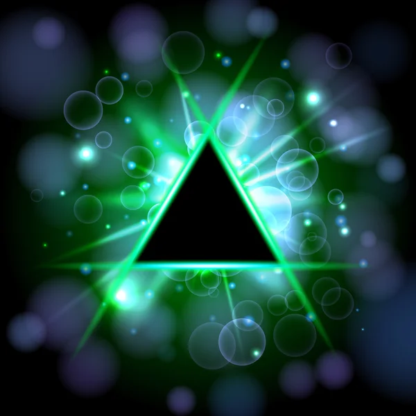 Vektör çizim. Arka plan. Üçgen afiş.