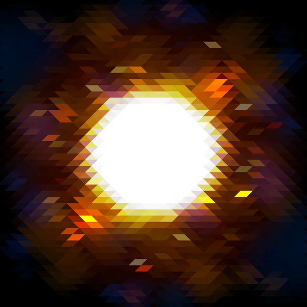 Vektör çizim. Sıcak mossaic patlama afiş. Sen çizmek için yapılmış.