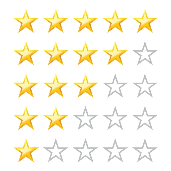 Vektör kümesi. Rating yıldız