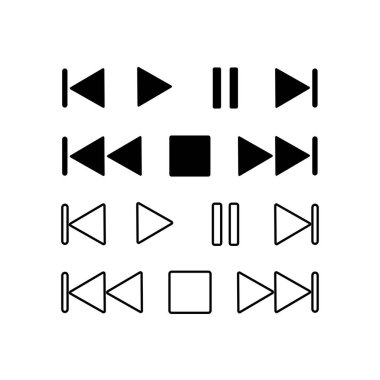 Oyuncu simgeleri, vektör çizimi