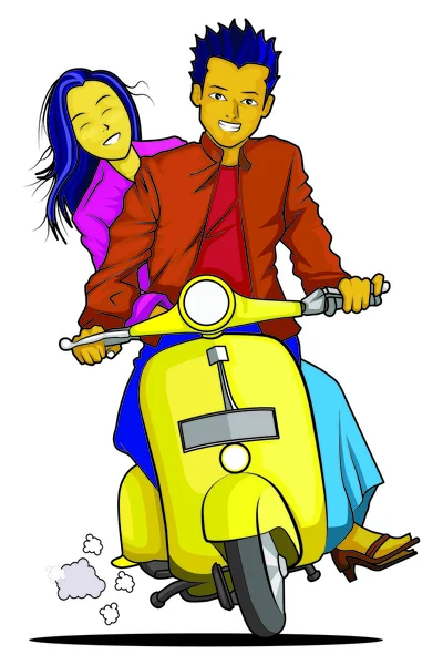 Vespa içinde seviyorum