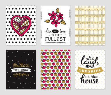 Grunge kartları koleksiyonu