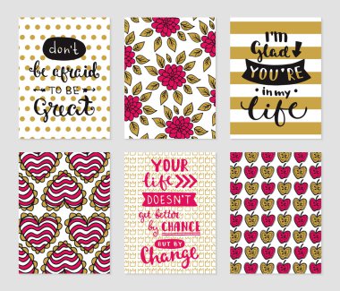 Grunge kartları koleksiyonu