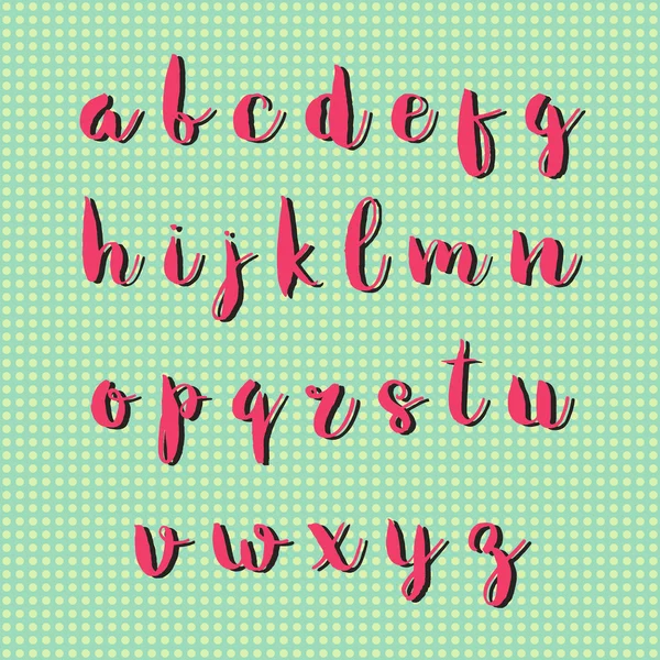 Handgezeichnetes Vektoralphabet — Stockvektor