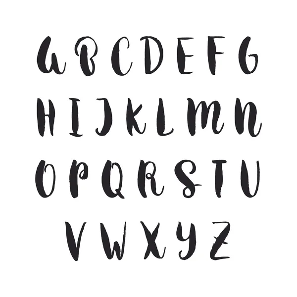 Handgezeichnetes Vektoralphabet — Stockvektor