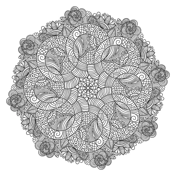 Adorno vectorial mandala . — Archivo Imágenes Vectoriales