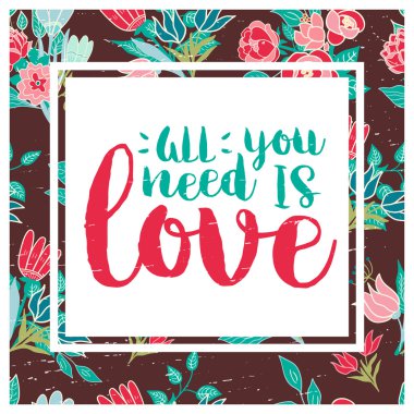 vektör çiçekli kart