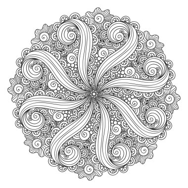 Vektör mandala süsleme.