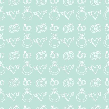 Elle çizilmiş Dikişsiz vintage desen