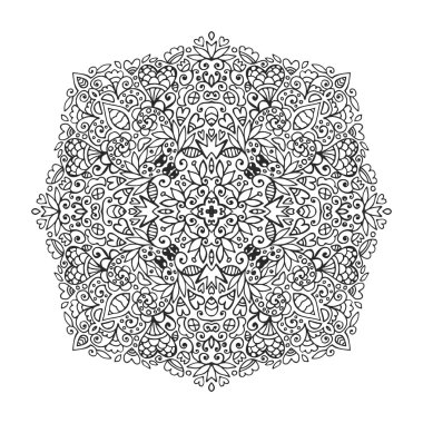 Vektör mandala süsleme.