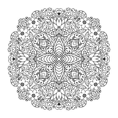 Vektör mandala süsleme.