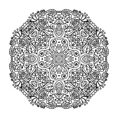 Vektör mandala süsleme.