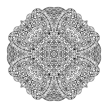 Vektör mandala süsleme.