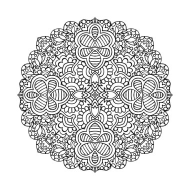 Vektör mandala süsleme.
