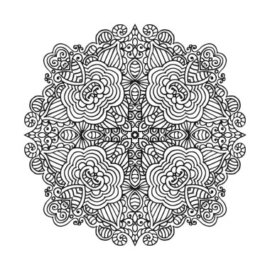 Vektör mandala süsleme.