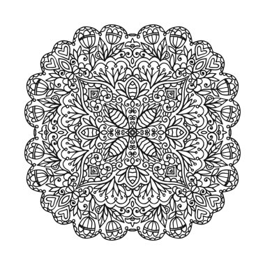 Vektör mandala süsleme.