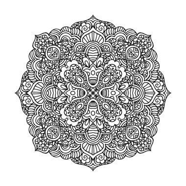 Vektör mandala süsleme.