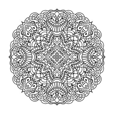 Vektör mandala süsleme.