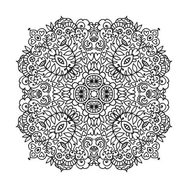 Vektör mandala süsleme.