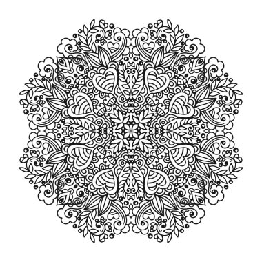 Vektör mandala süsleme.