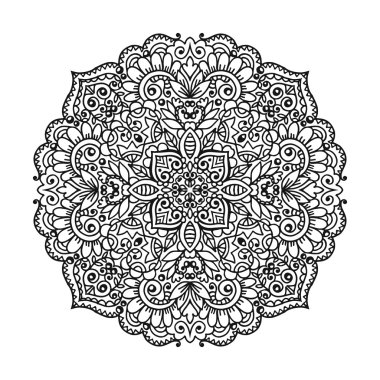 Vektör mandala süsleme.