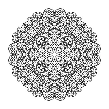 Vektör mandala süsleme.