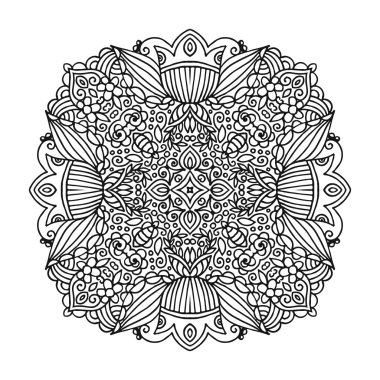 Vektör mandala süsleme.