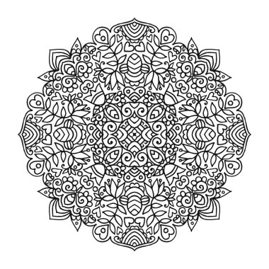 Vektör mandala süsleme.