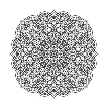 Vektör mandala süsleme.