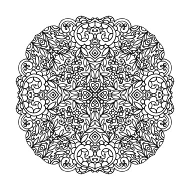Vektör mandala süsleme.