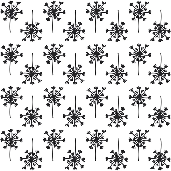 Elle çizilmiş Dikişsiz vintage desen