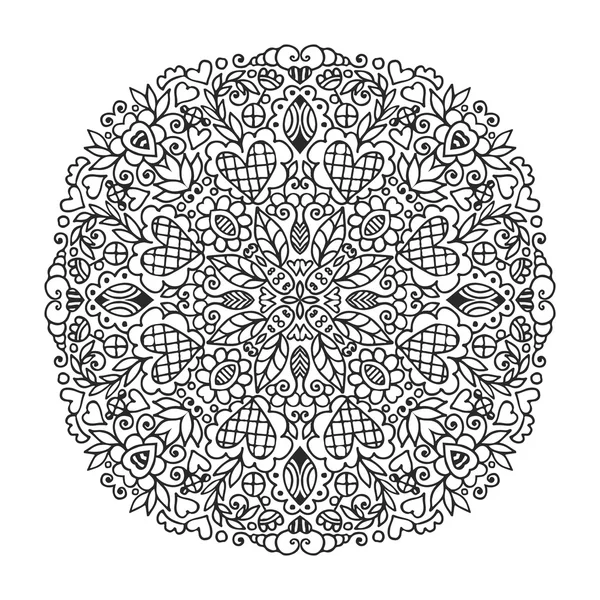 Vektör mandala süsleme.