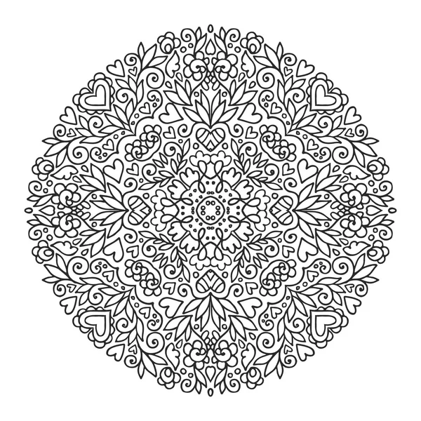 Ornamento mandala vetor . — Vetor de Stock