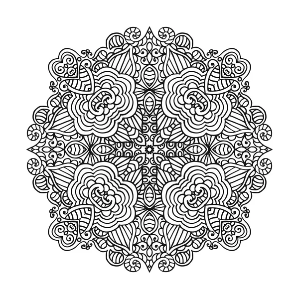 Adorno vectorial mandala . — Archivo Imágenes Vectoriales