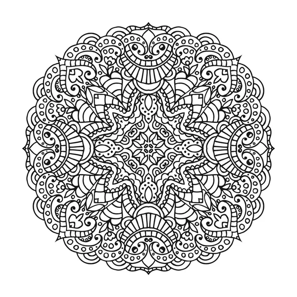 Adorno vectorial mandala . — Archivo Imágenes Vectoriales