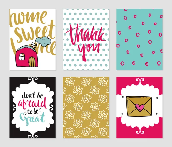 Romantik kartları koleksiyonu.