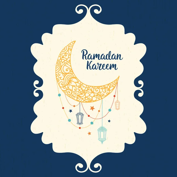 Ramadan kareem kort — Stock vektor