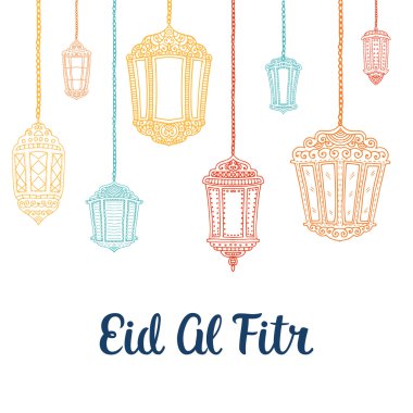 Eid Mubarak vektör kartı