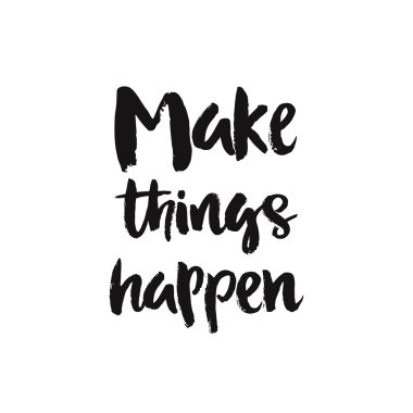 Vektör elle çizilmiş yazı poster