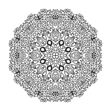 Vektör mandala süsleme