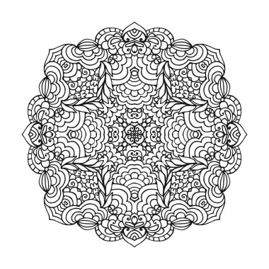 Vektör mandala süsleme