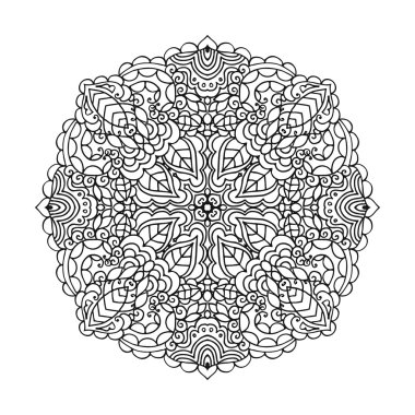 Vektör mandala süsleme