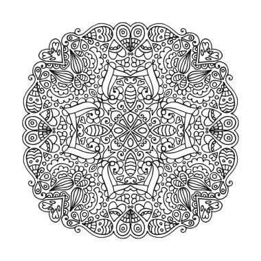 Vektör mandala süsleme