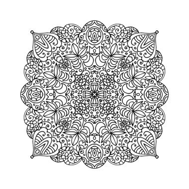 Vektör mandala süsleme