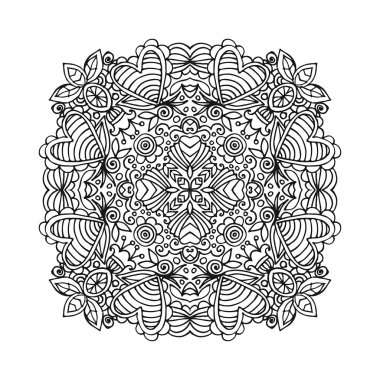 Vektör mandala süsleme